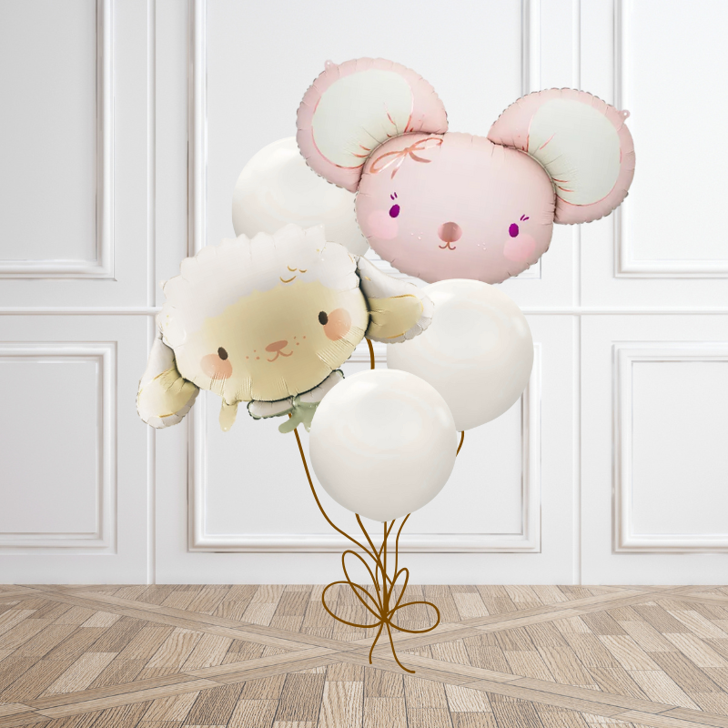 Little Friends Pastel Balloon Bouquet