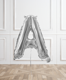Silver Helium Foil Letter Balloons