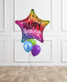 Rainbow Star Birthday Balloon Bouquet