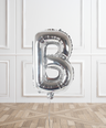 Silver Helium Foil Letter Balloons