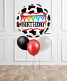 Cow Print Birthday Balloon Bouquet