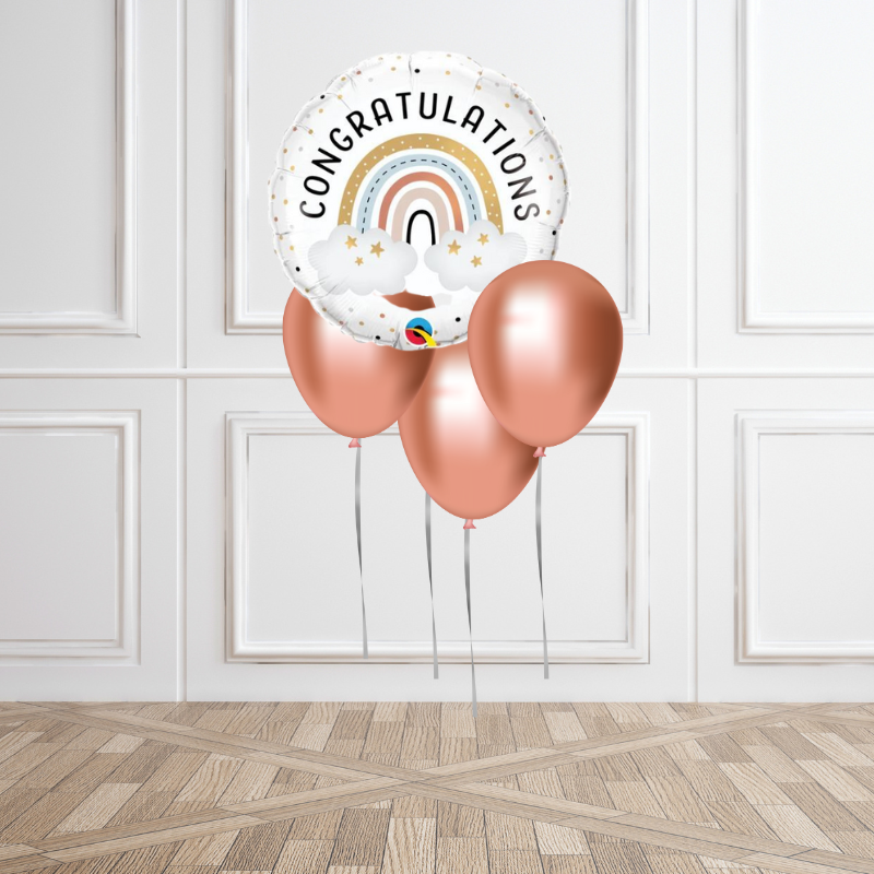 Rainbow Congratulations Balloon Bouquet