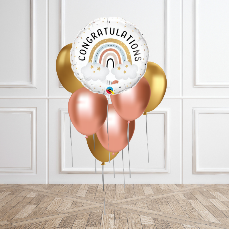 Rainbow Congratulations Balloon Bouquet