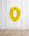 Gold Helium Foil Number Balloons