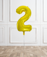 Gold Helium Foil Number Balloons