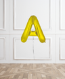 Gold Helium Letter Balloons