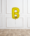 Gold Helium Letter Balloons