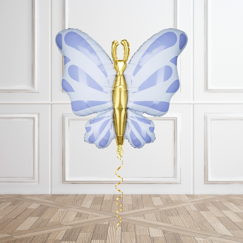 Dreamy Lilac Butterfly Helium Foil Balloon
