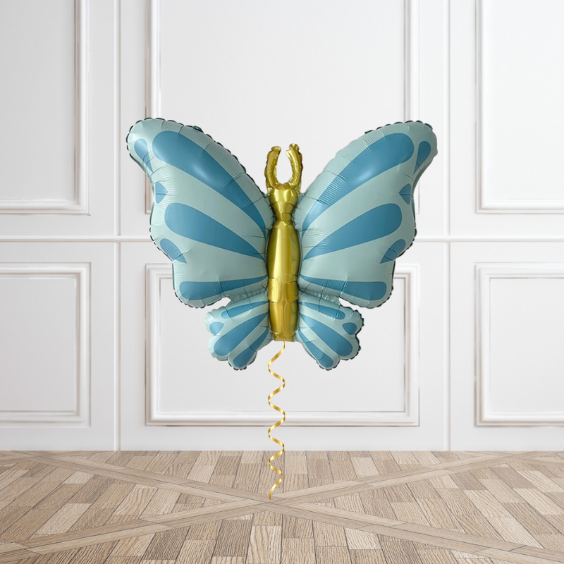 Enchanting Blue Butterfly Helium Foil Balloon