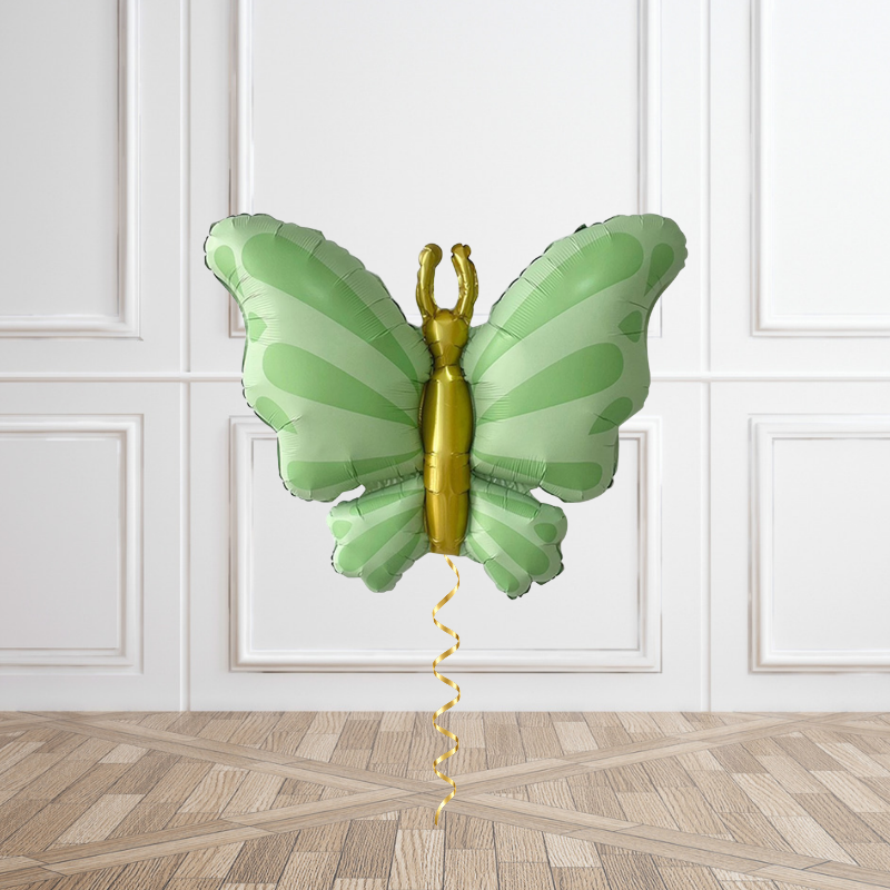 Enchanted Green Butterfly Helium Foil Balloon