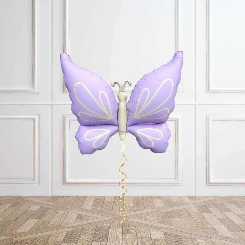 Lovely Lavender Butterfly Helium Foil Balloon