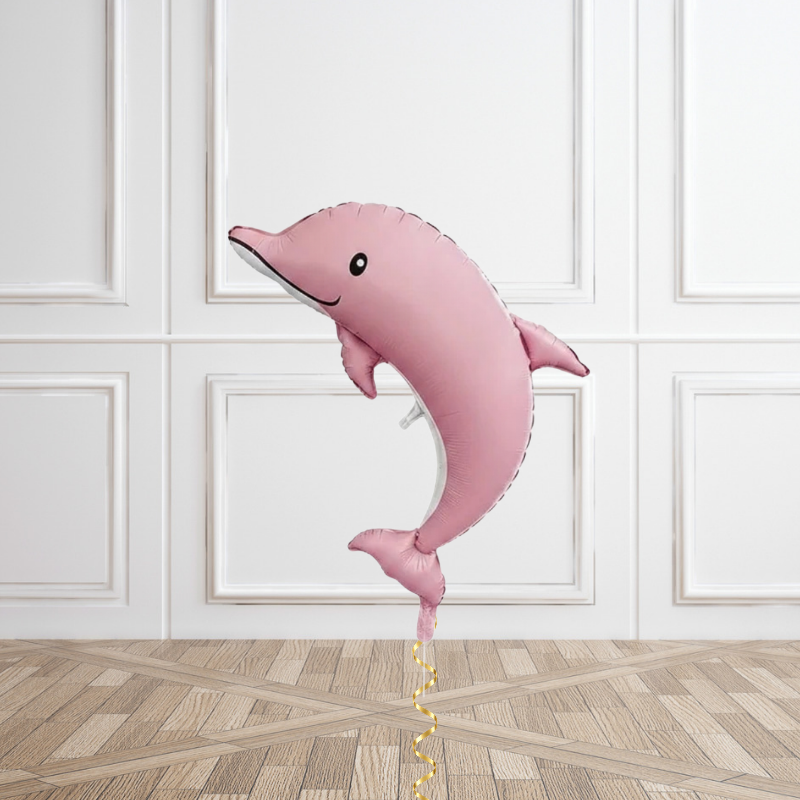 Sweet Baby Pink Dolphin Helium Foil Balloon
