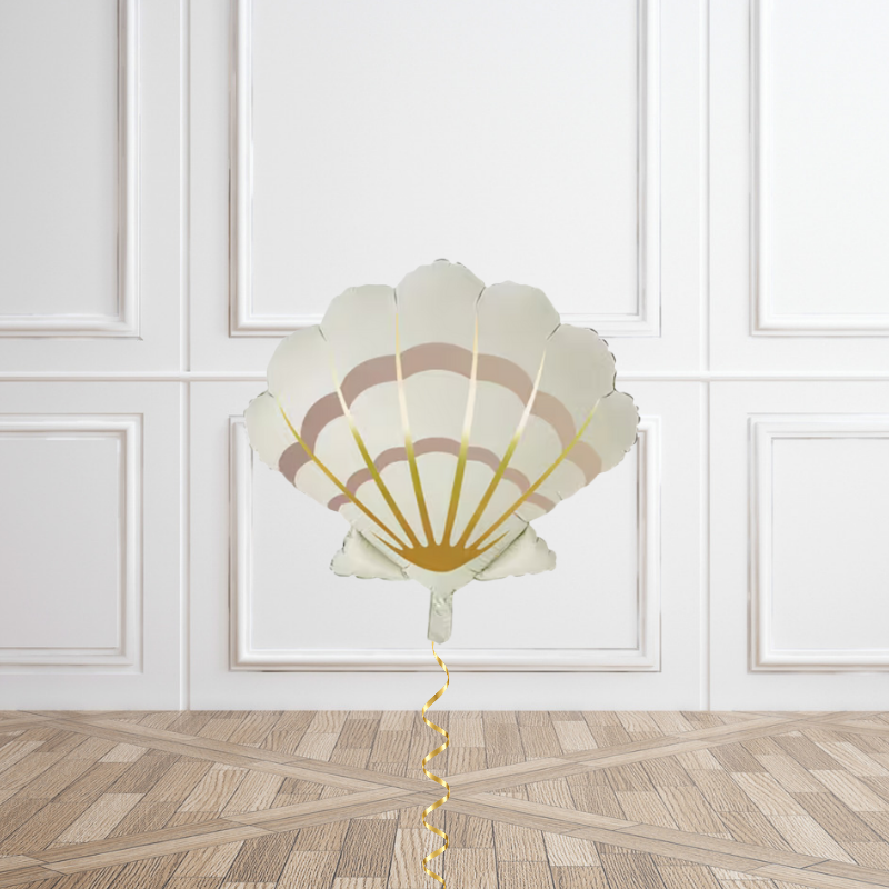 Ivory Seashell Helium Foil Balloon
