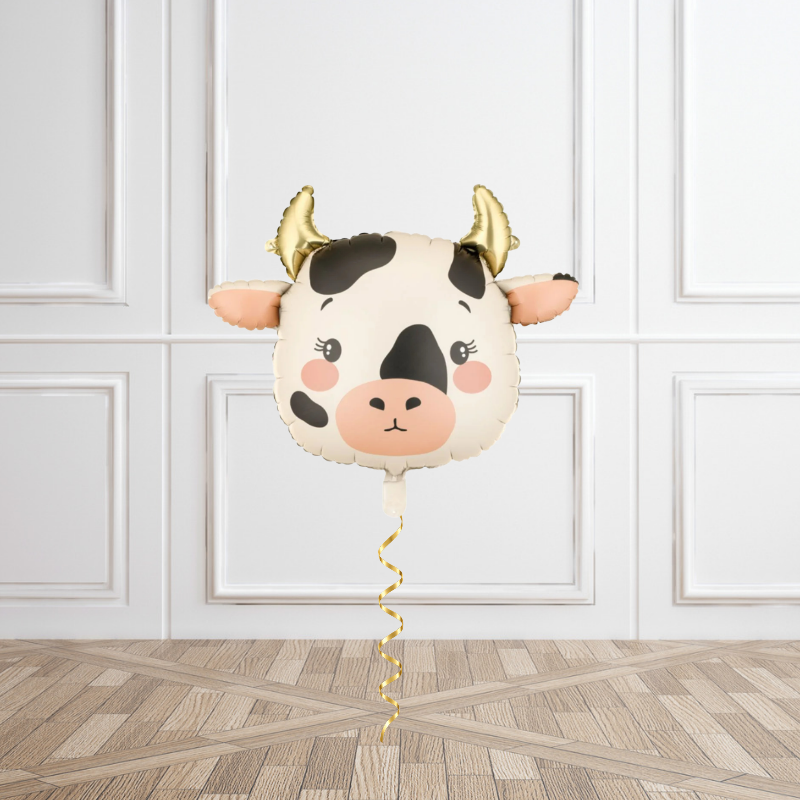 Farmyard Cow Helium Foil Balloon