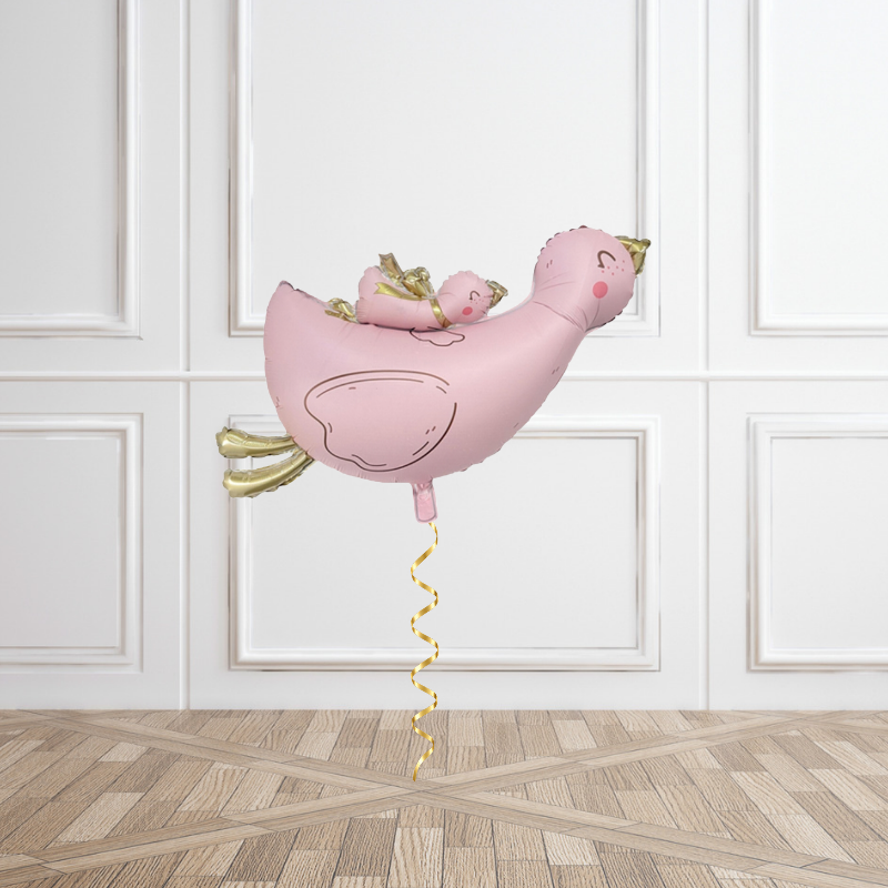 Pink Mama Duck Helium Foil Balloon