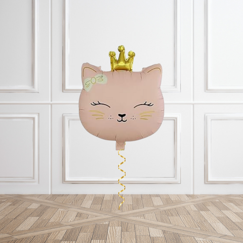 Princess Kitty Pink Helium Foil Balloon