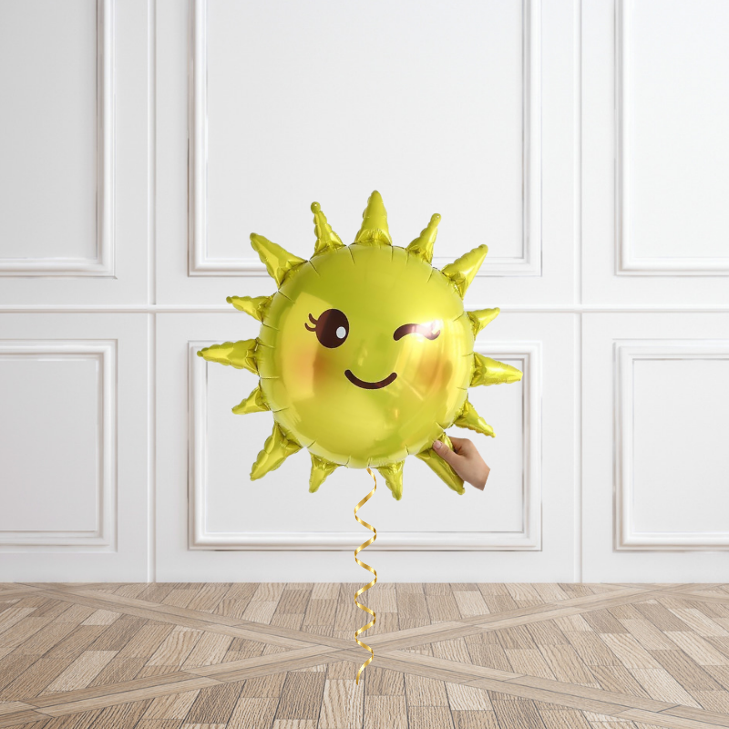 Smiley Sunshine Helium Foil Balloon