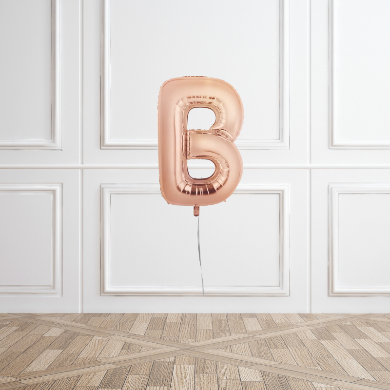 Rose Gold Helium Letter Balloons