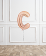 Rose Gold Helium Letter Balloons