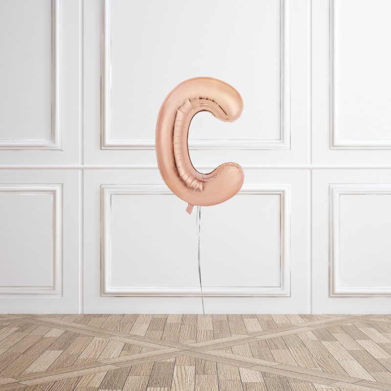 Rose Gold Helium Letter Balloons