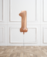Rose Gold Number Helium Balloons