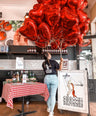 Heartstopper Bunch of Red Heart Balloons for Valentine's Day