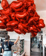 Heartstopper Bunch of Red Heart Balloons for Valentine's Day