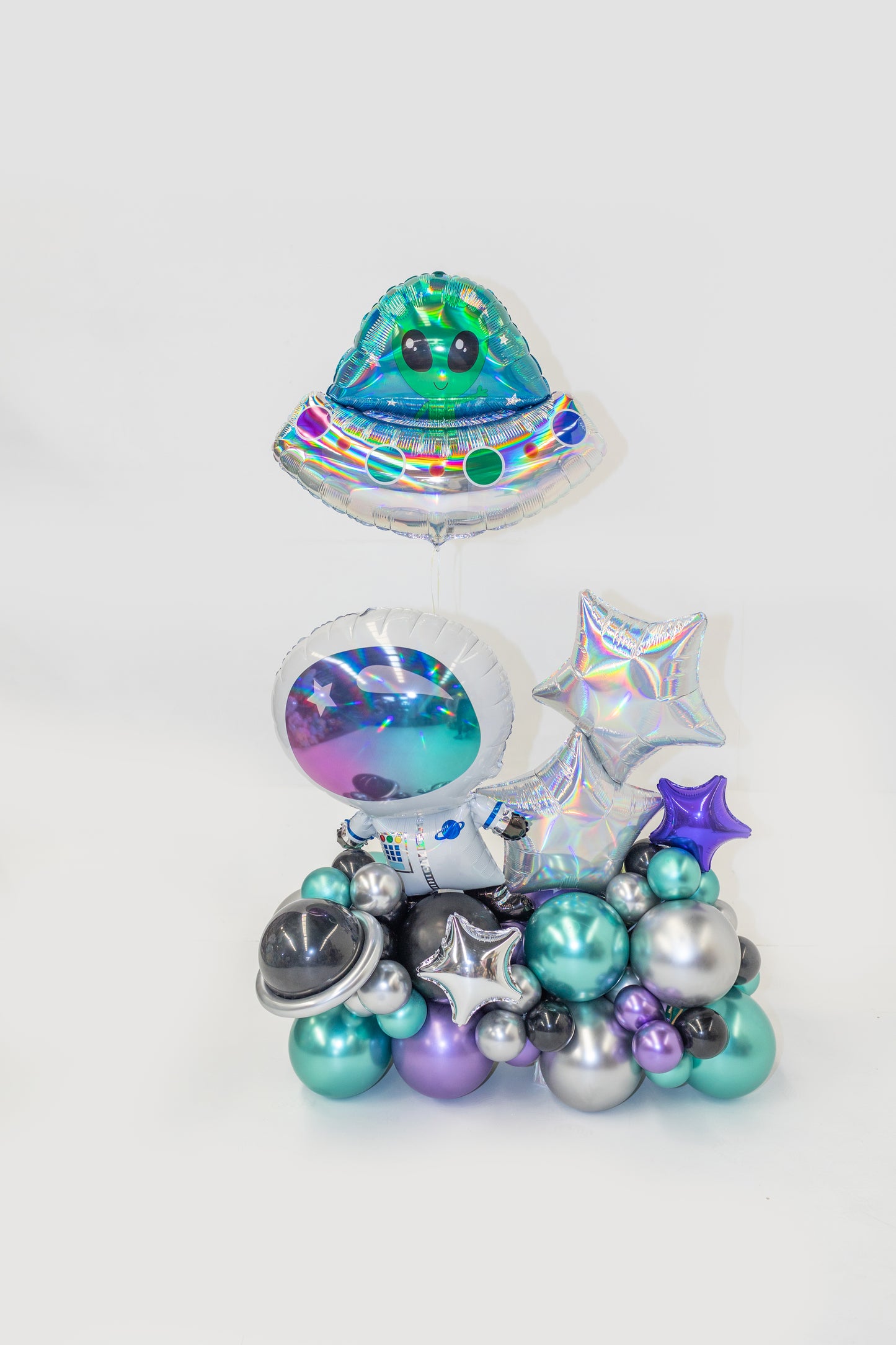 Astronaut Starship and UFO Balloon Bouquet